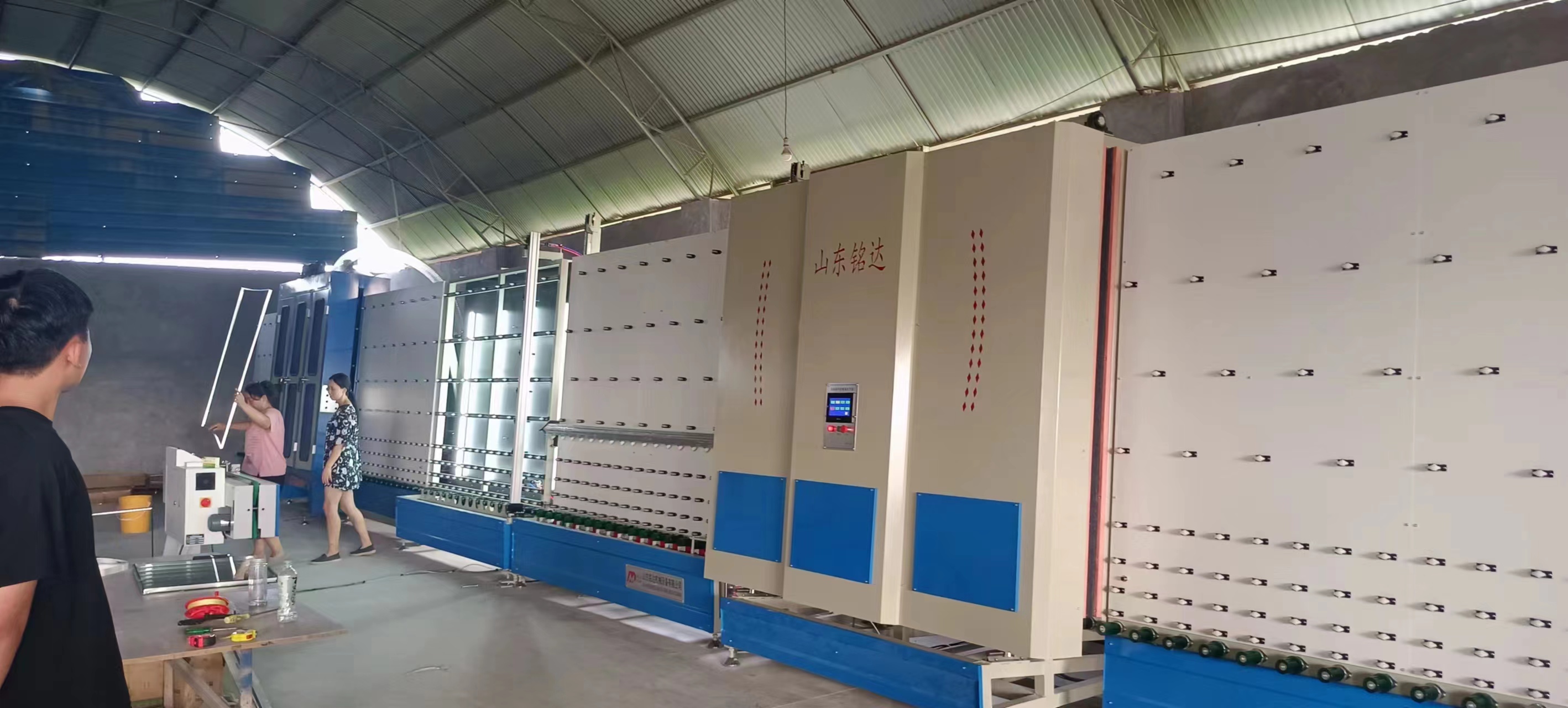 湖南李经理2500中空玻璃生产线全自动封胶线